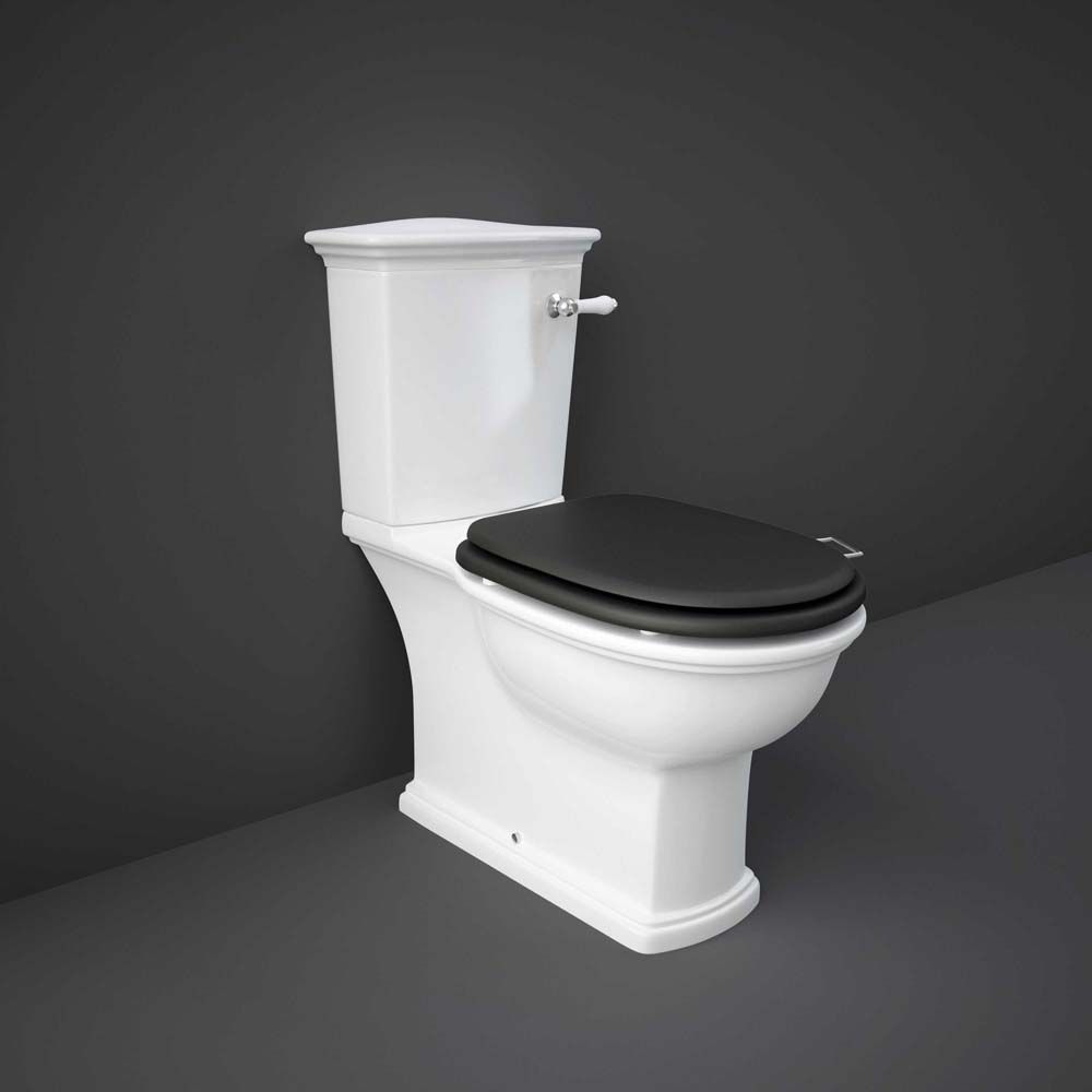 Duoblok Toilet Klassiek met Stortbak met Spoelhendel | Keuze Afwerking Toiletzitting | RAK Washington x Hudson Reed