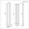 Design Radiator Verticaal Aluminium Middenaansluiting Antraciet 180cm x 37,5cm 1073 Watt | Aurora
