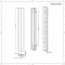 Design Radiator Verticaal Aluminium Antraciet 160 x 24,5cm 579Watt | Aloa