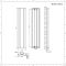 Design Radiator Verticaal Aluminium Wit 160 x 37cm 869Watt | Aloa
