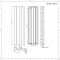 Design Radiator Verticaal Aluminium Wit 160 x 49.5cm 1.068Watt | Aloa