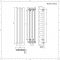 Design Radiator Verticaal Aluminium Antraciet 160 x 39cm 1.035Watt | Laeto