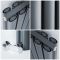 Design Radiator Antraciet Verticale Aluminium DubbelPaneel 23cm x 180cm 925 Watt |Revive Air