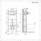 Japans Hangtoilet met Stortbak Inbouw Keuze Dubbele Spoelknop 115cm | Hirayu