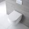 Toilet Hangend Keramisch met Soft-Close WC-Bril Wit | Belstone