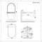 Japans Hangtoilet met Stortbak Inbouw Keuze Dubbele Spoelknop 115cm | Hirayu