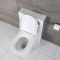 Staand Toilet | Alswear Stortbak Ombouw Dubbele Spoelknop 3/6 Liter Wit 50cm | Saru