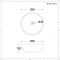 Opzetwastafel Rond Diameter 28cm Wit met Muurgemonteerde Wastafelmengkraan Chromen | Ashbury