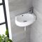 Hoekfontein Toilet Keramiek B.40 x D.28cm Met 1 x Kraangat Wit | Ashbury