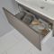 Hangend Wastafelmeubel 80cm met Wastafel, Staand Toilet en Stortbak met WC-ombouw Grijs | met LED Optie | Newington
