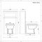 Toilet Staand met WC-bril, Stortbak en Ombouw 50cm Rookgrijs | Thornton