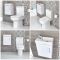 Fonteinmeubel Hangend H.52 x B.40cm Met Duoblok Toilet | Keuze Afwerking Fonteinmeubel | Covelly