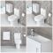 Fonteinmeubel Hangend H.46 x B.40cm Met Duoblok Toilet | Keuze Afwerking Fonteinmeubel | Covelly