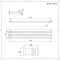 Design Radiator Horizontaal Antraciet 160 x 35,4cm 773Watt| Sloane