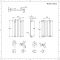 Elektrische Design Radiator Thermostatisch Horizontaal Antraciet 41,3 x 63,5cm | Sloane