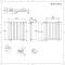 Design Radiator Horizontaal Onderaansluitingen Antraciet  Dubbelpaneel 59 x  63,5cm 1042 Watt | Revive Caldae