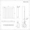 Elektrische Design Radiator Thermostatisch Horizontaal Antraciet  63 x 63,5cm | Delta