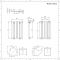 Elektrische Design Radiator Thermostatisch Horizontaal Zwart 41,3x 63,5cm| Revive