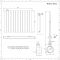 Elektrische Design Radiator Thermostatisch Horizontaal Zwart 84x 63,5cm | Delta