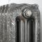 Gietijzeren Radiator Donkere Tinkleur Bloemenmotief 76,8cm Hoog | Kies de Breedte | Charlotte