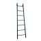 Handdoekradiator Staand Ladder-Stijl Zwart 180cm x 50cm 466 Watt | Indus