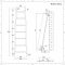 Staande Ladder-Stijl Handdoekradiator 180cm x 50cm | Keuze Afwerkingen | Indus