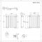 Elektrische Design Radiator Thermostatisch Horizontaal Wit 59cm x 63,5cm | Revive