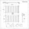 Design Radiator Horizontaal Dubbelpaneel Onderaansluiting Wit 141,6 x 63,5cm 2503Watt | Revive Caldae
