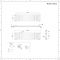 Design Radiator Horizontaal Dubbelpaneel 167,4cm x 40cm - 1733 Watt - Wit | Revive