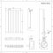 Elektrische Design Radiator Thermostatisch Horizontaal Wit 42cm x 63,5cm | Delta