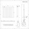 Elektrische Design Radiator Thermostatisch Horizontaal Wit 63cm x 63,5cm | Delta
