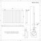 Elektrische Design Radiator Thermostatisch Horizontaal Wit 98cm x 63,5cm | Delta