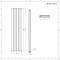 Design Radiator Verticaal Wit 35,4 x 150cm 1150Watt | Revive