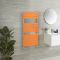 Handdoekradiator met Vlakke Panelen Oranje (Sunset Orange) | Kies de Afmeting | Lustro