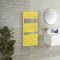 Handdoekradiator met Vlakke Panelen Geel (Dandelion Yellow) | Kies de Afmeting | Lustro