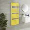Handdoekradiator met Vlakke Panelen Geel (Dandelion Yellow) | Kies de Afmeting | Lustro