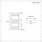 Elektrische Handdoekradiator Incl. Standaard Verwarmingselement Vlak Chroom 50 x 80cm | Kent