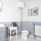 Toilet met Hooghangende Stortbak en WC-Bril Klassiek Wit | Richmond