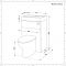 Toiletset Staand Wit Met Geïntegreerd Fonteinmeubel H.89 x B.50cm Betongrijs | Cluo