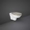 Hangend Toilet Klassiek | met of zonder Spoelrand | Keuze Afwerking Toiletzitting | RAK Washington x Hudson Reed