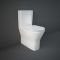 Duoblok Toilet Mini Randloos met Softclose Toiletzitting Glanzend Wit | RAK Resort x Hudson Reed