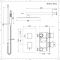 Doucheset Inbouw 2-Weg Thermostatisch met Omstel 30cm Vierkante Douchekop Glijstanguitrusting Chroom | Kubix
