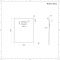 Douchebak Rechthoek Mat Wit Steeneffect 100 x 80cm | Rockwell
