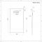 Douchebak Rechthoek Lichtgrijs Steeneffect 120 x 80cm|Rockwell