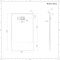 Douchebak Rechthoek Mat Wit Steeneffect 150 x 90cm|Rockwell