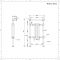 Klassieke Handdoekradiator Chroom/Antraciet 93cm x 45,2cm x 15,5cm 430 Watt | Elizabeth