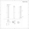 Design Radiator Verticaal Ruimtebesparend Antraciet 23,6 x 178cm 594Watt | Revive