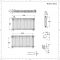 Kolomradiator Horizontaal Klassiek 4-Kolommen Wit 119cm x 60cm 2467 Watt | Windsor