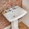 Duoblok Toilet en Wastafel met Zuil Klassiek | Keuze uit 1, 2 Kraangaten | Chester