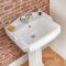 Duoblok Toilet en Wastafel met Zuil Klassiek | Keuze uit 1, 2 of 3 Kraangaten | Windsor
